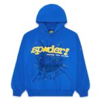 Photo 1 Sp5der TC Hoodie Blue from the front side