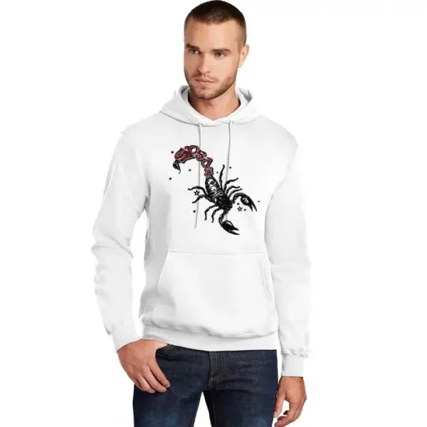 MTS x SP5DER Scorpion Hoodie – Mariah the Scientist the front side