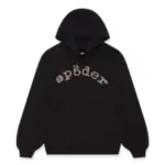 SP5DER VVS RHINESTONE HOODIE the front side