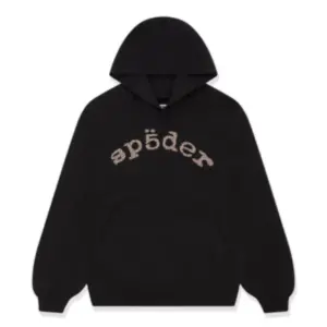 SP5DER VVS RHINESTONE HOODIE the front side