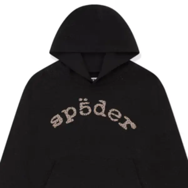 SP5DER VVS RHINESTONE HOODIE the front side 2